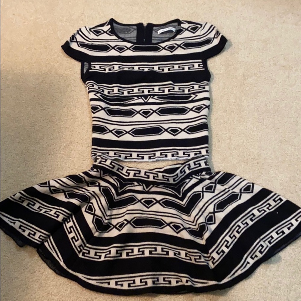 Alice+Olivia matching top/ skirt